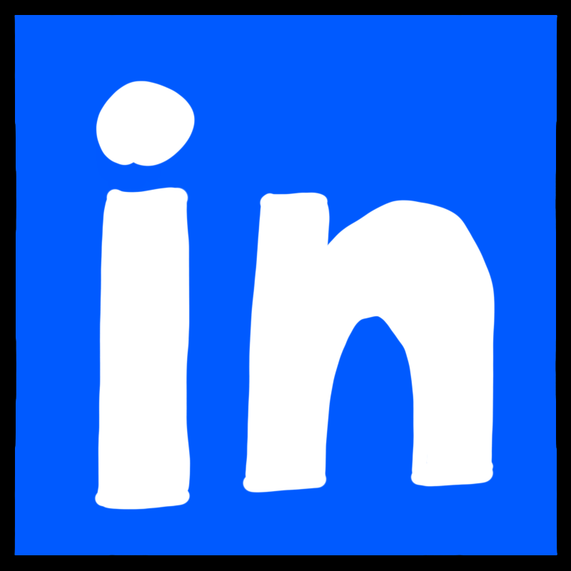 drawing of LinkedIn logo