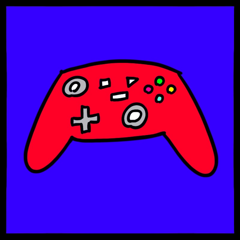 drawing of gaming console controller