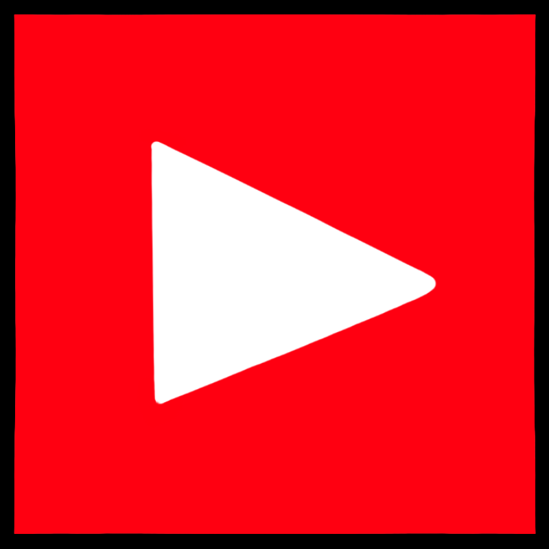 drawing of YouTube logo